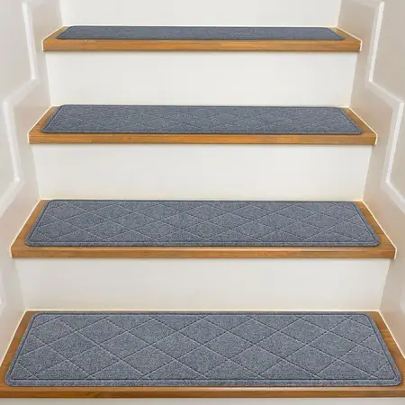15 Pack Stair Treads for Wooden Steps Indoor