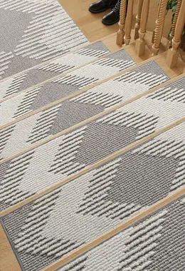 3D Peel and Stick Stair Treads for Wooden Steps Indoor
