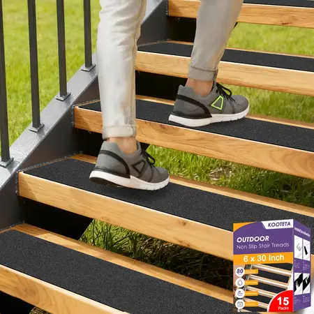 Outdoor Stair Treads Non Slip for Wooden Steps
