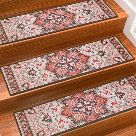 Stair Treads for Wooden Steps Non Slip Carpet Stair Treads